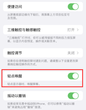 盐边苹果授权维修站分享iPhone轻点无法唤醒怎么办