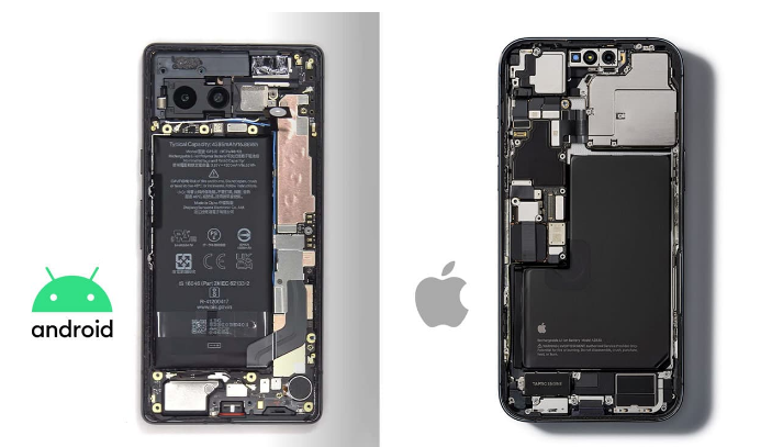 盐边apple维修服务分享iPhone内部构造为什么比安卓更精致 