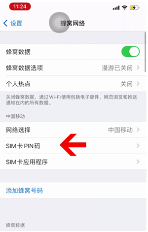 盐边苹果14维修网分享如何给iPhone14的SIM卡设置密码 