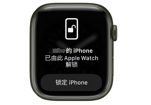 盐边苹果手机维修分享用 AppleWatch 解锁配备面容 ID 的 iPhone方法 