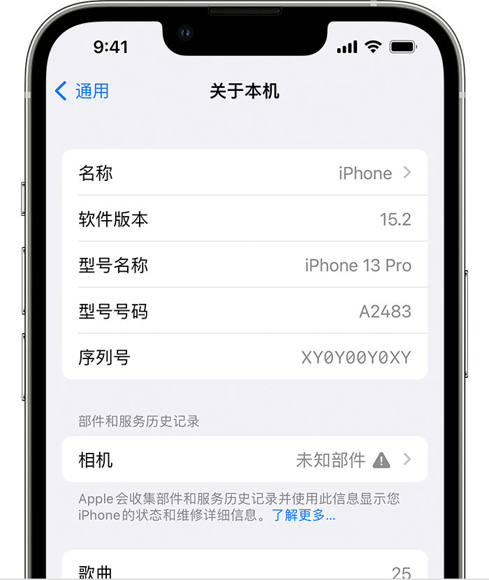 盐边苹果维修分享iPhone 出现提示相机“未知部件”是什么原因？ 